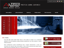 Tablet Screenshot of altro-metal.pl